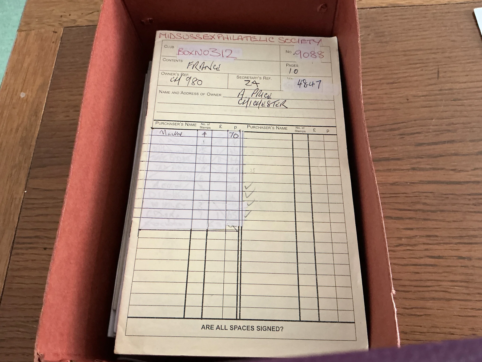 Mid Sussex Exchange Packet