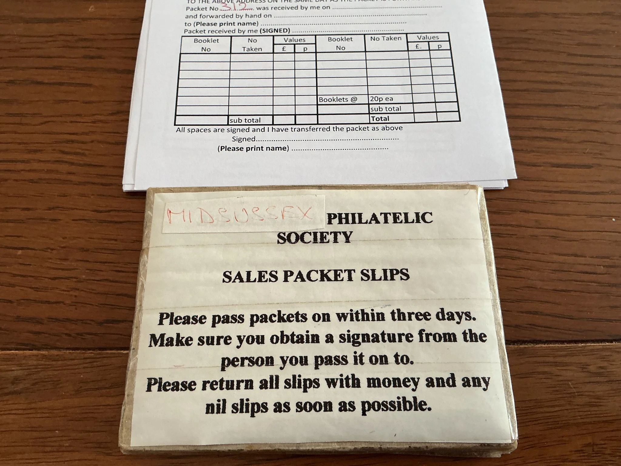 Mid Sussex Exchange Packet